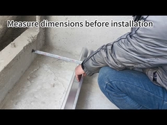 OEM Security Glass Aluminium Railing Channel U Shape For Courtyard Balcony