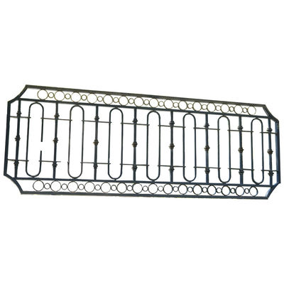 Stair Black Aluminum Railing Slat Balustrade Satin Finish And Mirror Polishing