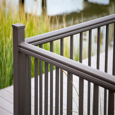White Aluminum Stair Balustrade XY-PF037 for Deck Stairs Balcony