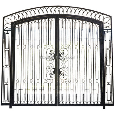 Commercial Forged Wrought Iron Gate For Backyard Q235 Steel Customized