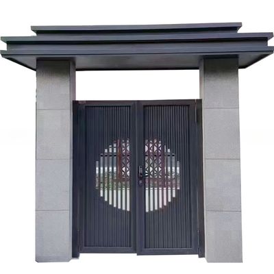 Polished Exterior Wrought Iron Garden Gates Swing Driveway Gates Doors