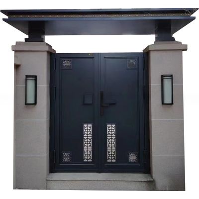 Security Custom Wrought Iron Gates Outdoor Fencing Trellis Preassembled