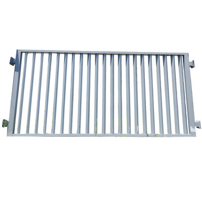Black Welded Residential Aluminum Railings Fence Powdercoated Frame 3 Rail