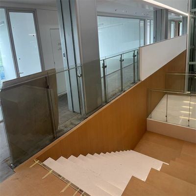 Side Mounted Modern Black Stair Handrail Railing 6061 Aluminum Alloy For Steps