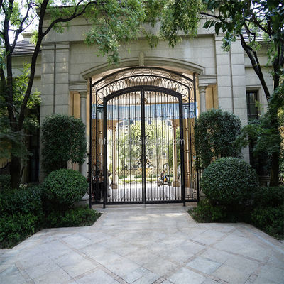 Australia Style Courtyard Wall Gate With Sliding Open Design Customizable Size