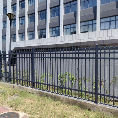 Elegant Balustrades Handrails Horizontal Slats Metal Fence Long Service Life