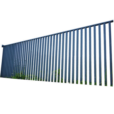 Flooring Mounted Outdoor Iron Fence With Modern Design And Welded Construction