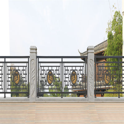 Phòng chắn thép nhôm sắt rèn an toàn trang nhã ngoài trời