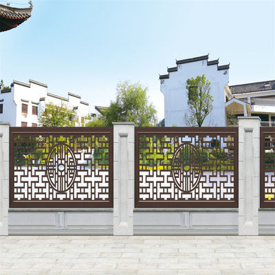 Matte Black Metal Aluminum Slat Pool Fencing Commerical Modern