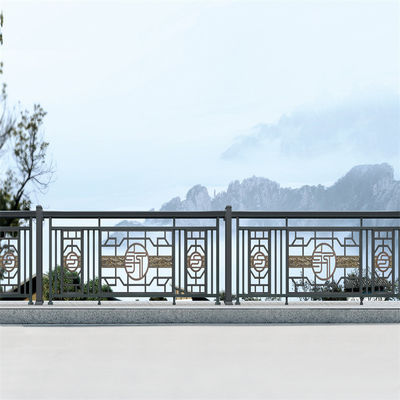 Aluminum Railing with Customizable Horizontal Slat Design for Pool and Yard Application