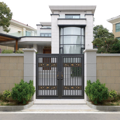 Smart Profile Cast Aluminum Gate Security Doors For Villa Garden