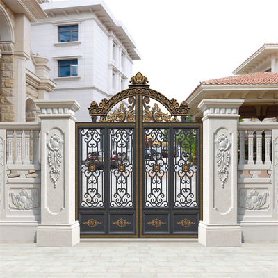 Smart Profile Cast Aluminum Gate Security Doors For Villa Garden