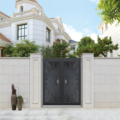 Modern Security Wrought Iron Gate Trellis Hot Dip Galvanized Steel For Front Porch
