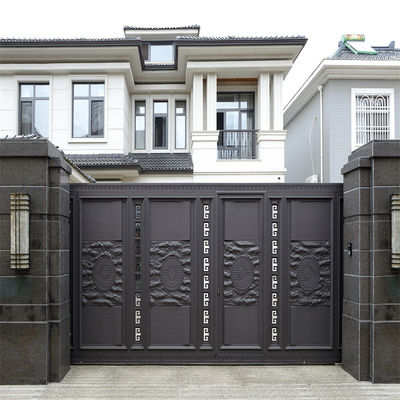 Customized Entry Aluminum Gate Door Auto Open Retractable Swing Styles