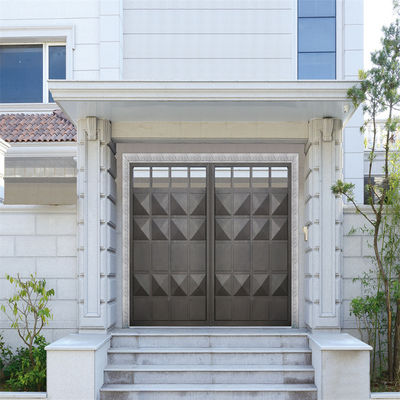 Commercial Automatic Opening Aluminium Sliding Gates Metal Slat Entrance Door