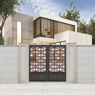 Electrical Motorized Aluminum Drive Way Gates Bifold Sliding Door