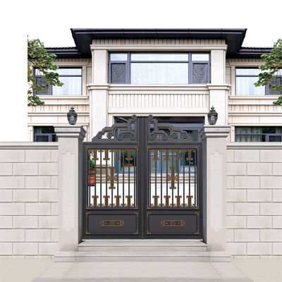Ornament Powder Coating Sliding Swinging Open Style For Durable Aluminum Alloy