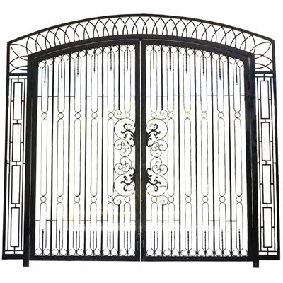 Modern Style Iron Main Gate Designs Steel Picket Fence Gate