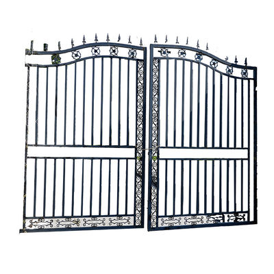 Modern Style Iron Main Gate Designs Steel Picket Fence Gate