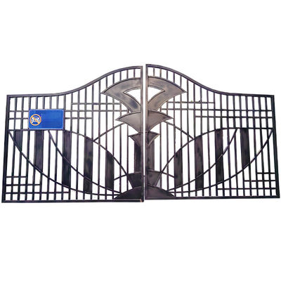 Commercial Forged Wrought Iron Gate For Backyard Q235 Steel Customized