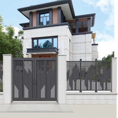 Electrical Motorized Driveway Aluminium Fence Gate For Houses