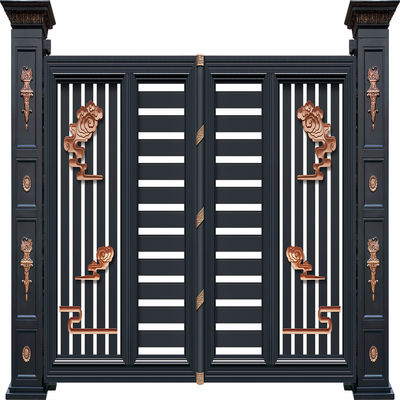 Outdoor Garden galvanized Aluminium Pedestrian Gate Manual Sliding