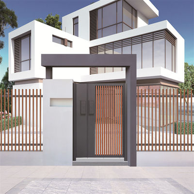 Laser Cut Aluminium Driveway Gates Slatted Panel Customized