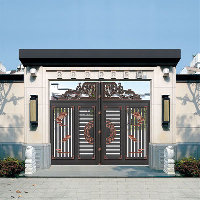 Patio Yard Folding Security Aluminium Fence Gate Motorised 304SUS