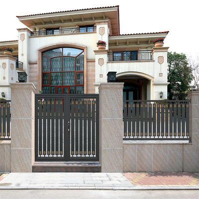 Anti Rust Main Pedestrian Sliding Gate Aluminium Fencing Outdoor