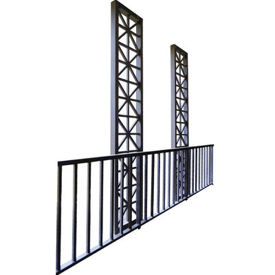 Assembled Outdoor Wrought Iron Guardrail Balustrade Fences Forging Rawd Iron Railing