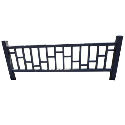 Industrial Forged Wrought Iron Banister Rails Rod Custom For Stair