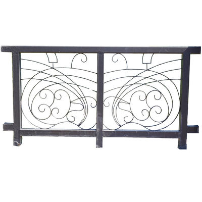 Industrial Forged Wrought Iron Banister Rails Rod Custom For Stair
