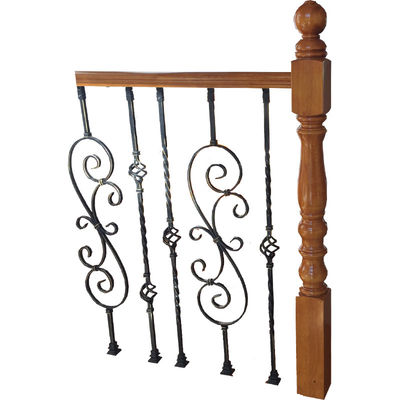 ODM Wrought Iron Guardrail Garden Fences Iron Banister Railing