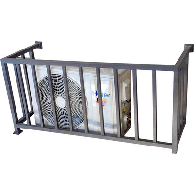 Black Metal Steel Frame Wrought Iron Guardrail Outdoor Staircase OEM