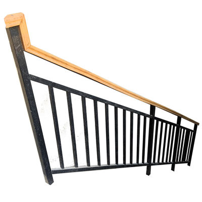 Rustic Double Welded Exterior Wrought Iron Railing Iron Stair Baluster Batch Production