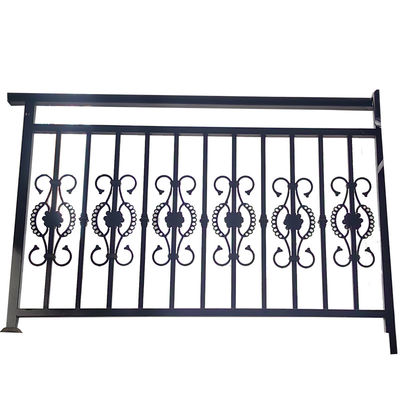 Security Metal Steel Handrail Balustrade With Safety Slat Pool Gate Top Style