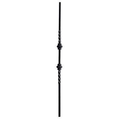 Modern Balusters Wrought Iron Railing Parts Flower Components For Metal Stair Railing