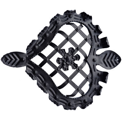 Ornamental Flower Aluminium Metal Iron Railing Parts For Balustrade Fence