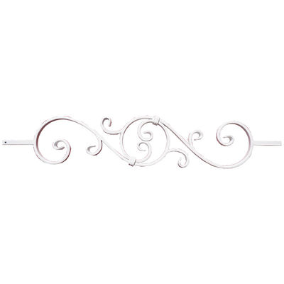 Main Gate Decorative Wrought Iron Railing Parts Metal Handrail Components