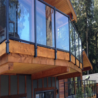 Indoor Balcony Glass Railing Minimalism Style Customization
