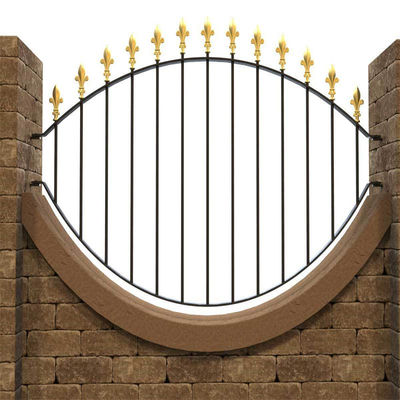 Hot Dip Galvanizing For Iron Steel Wall-Mounted Fence Decoration Team