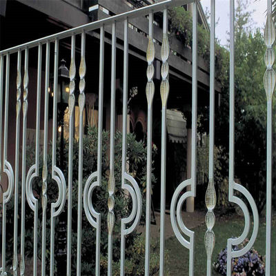Security Metal Steel Handrail Balustrade With Safety Slat Pool Gate Top Style