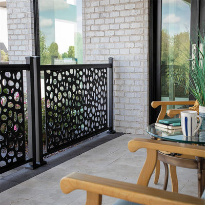 White Aluminum Stair Balustrade XY-PF037 for Deck Stairs Balcony