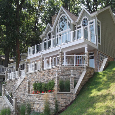 Aluminum Stair Balustrades XY-PF035 for Balcony and Deck Railings