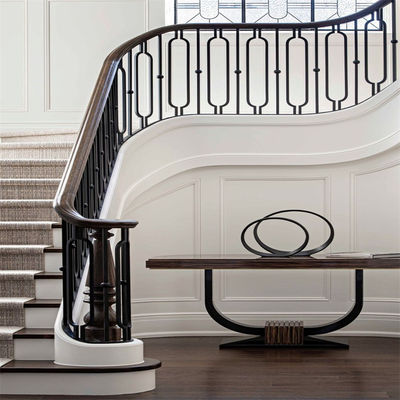 Strong Interior Staircase outdoor metal handrail for steps Protective Finish