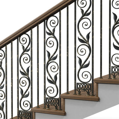 Steel Railing Wrought Iron Stair Handrails For Villa Home Kitchen