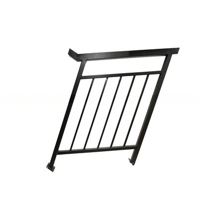 Steel Outdoor Stair Handrail Painted Staircase Railings Flooring Mounted