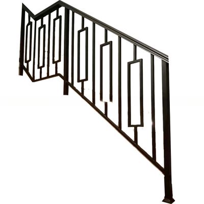 Side Mounted Modern Black Stair Handrail Railing 6061 Aluminum Alloy For Steps
