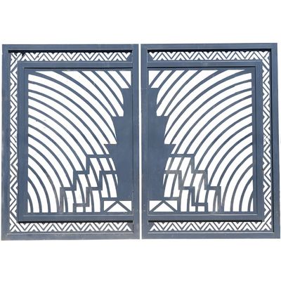 Australia Style Courtyard Wall Gate With Sliding Open Design Customizable Size