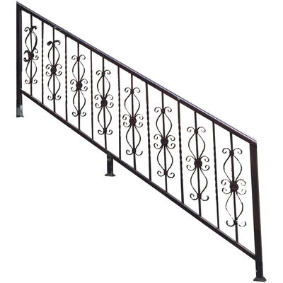 Outdoor Aluminium Basement Steps Railing Handrails Banister For Porch